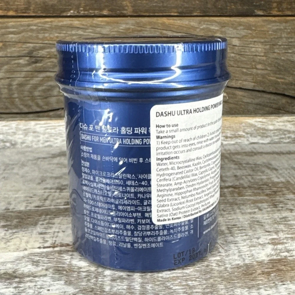 Dashu Ultra Hold Power Wax For Men 3.38 Fl‎ Oz | MSRP = $20
